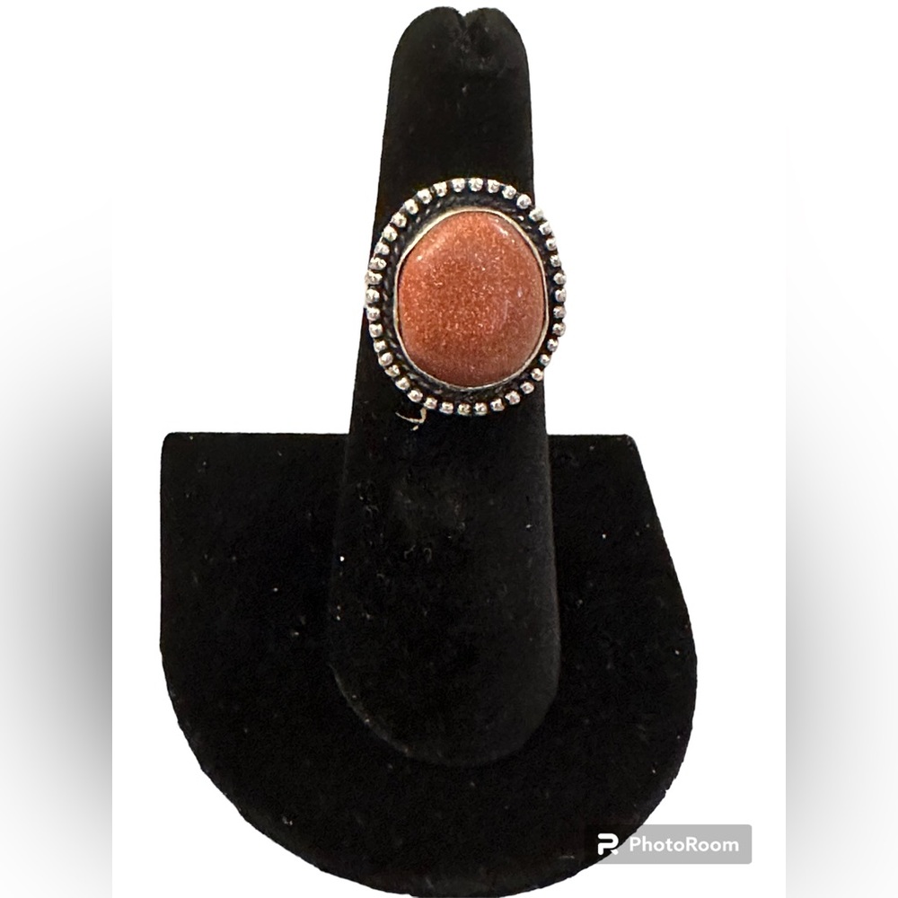 Goldstone Ring in Sterling Silver| Size: 5